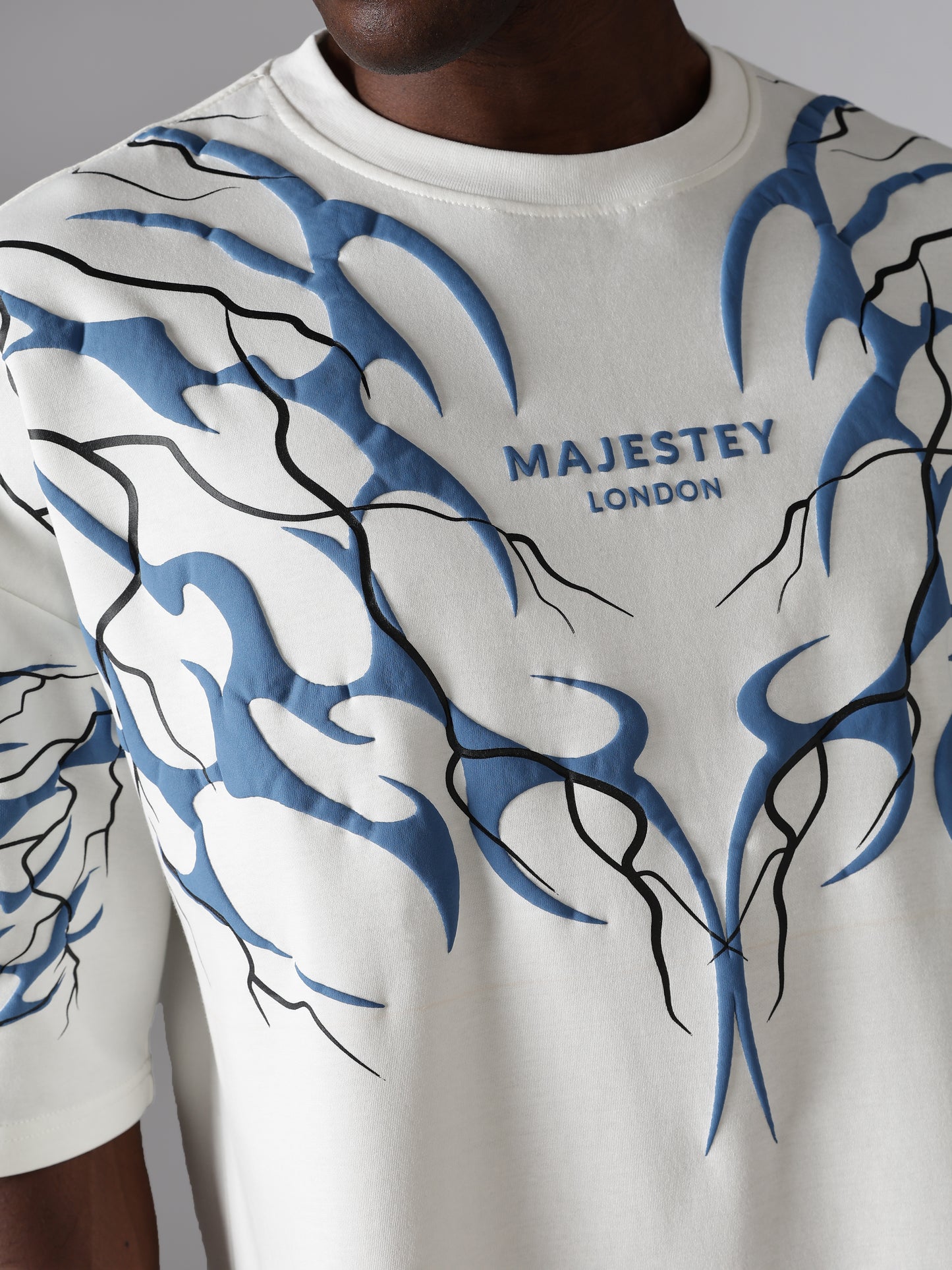 Azure Flow Tee