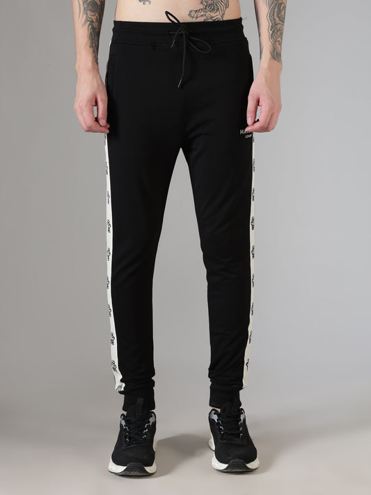 Black Crown Tape Track Pants