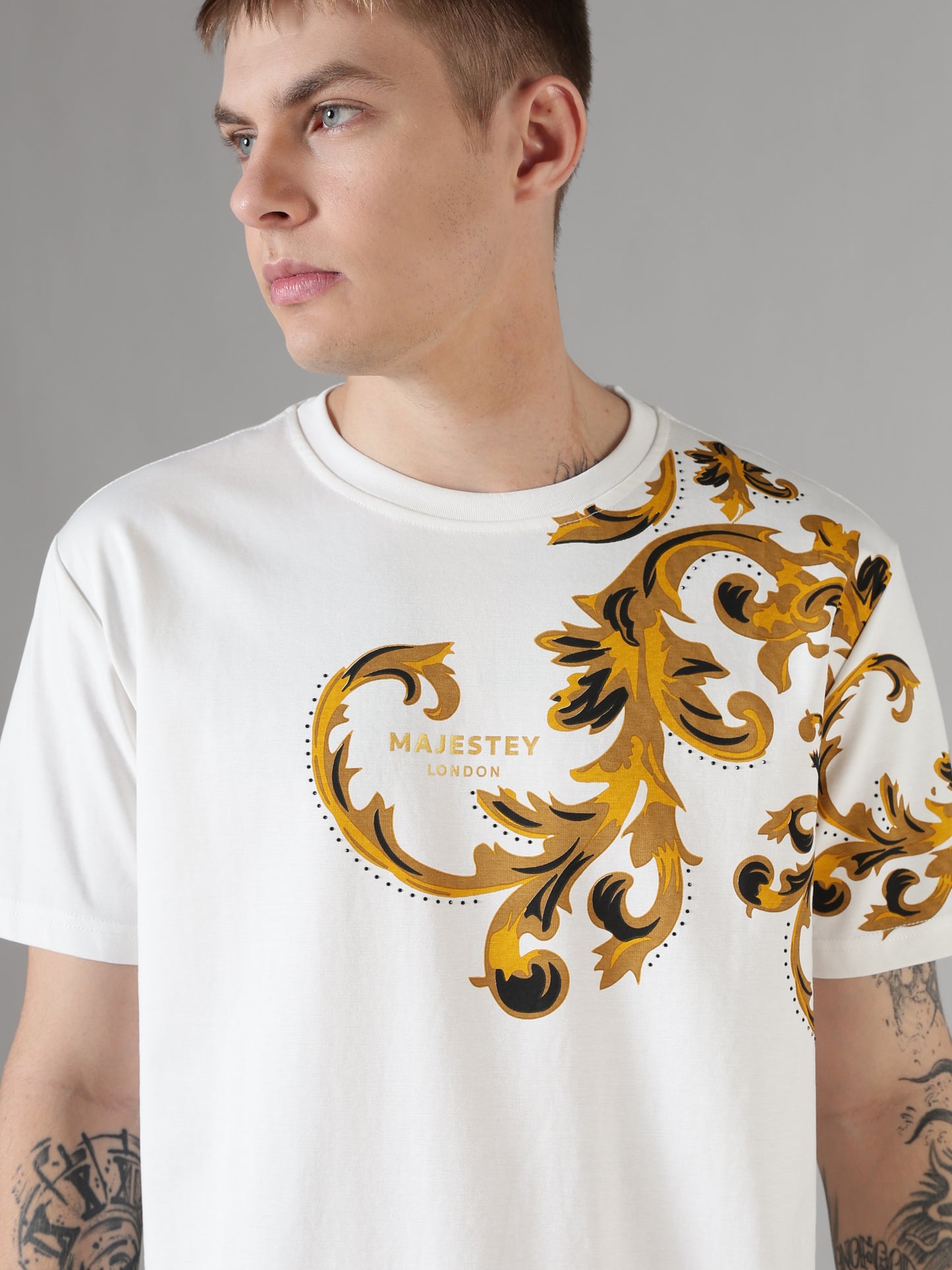 Baroque Gold Scroll Tee