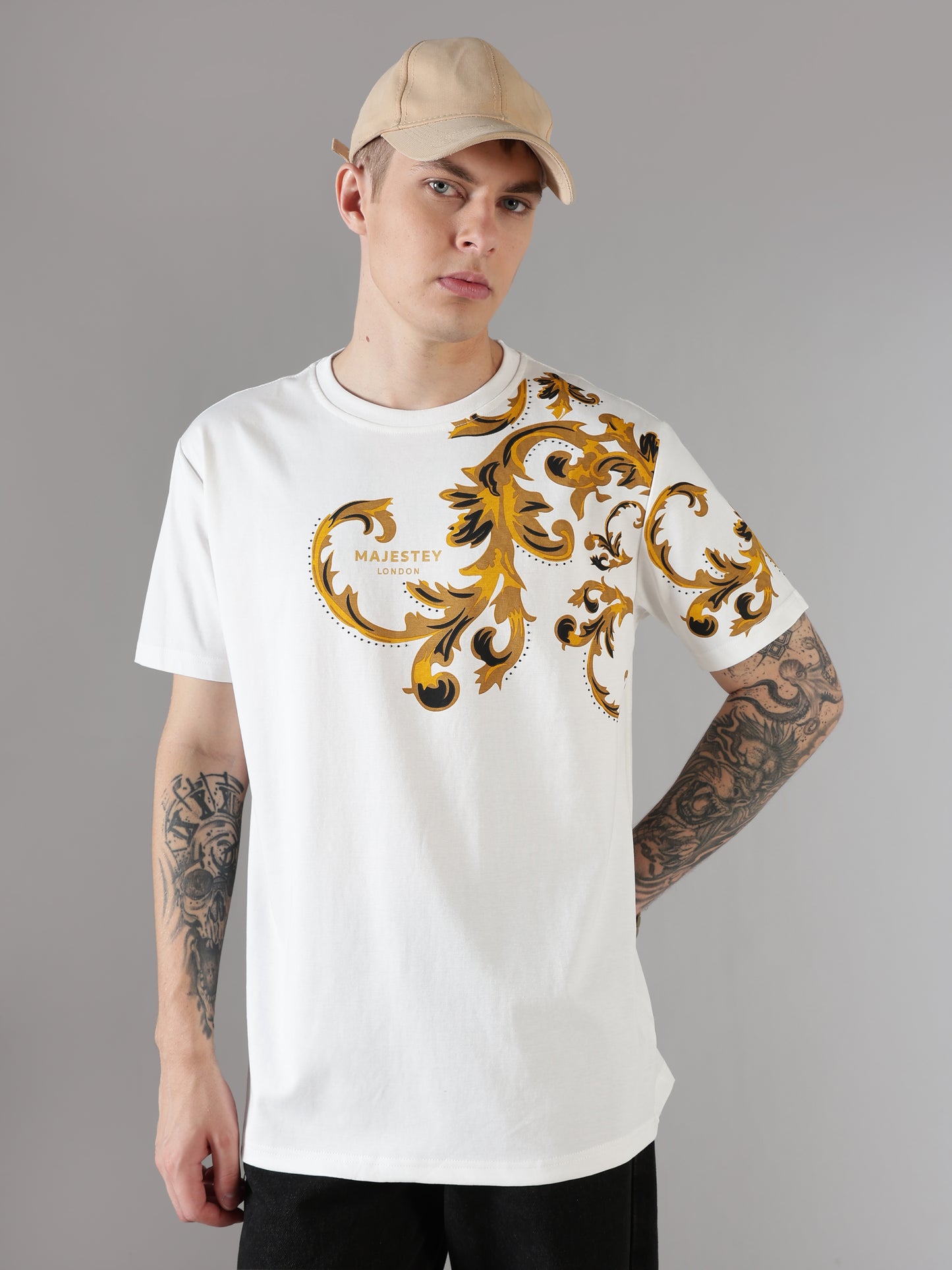 Baroque Gold Scroll Tee