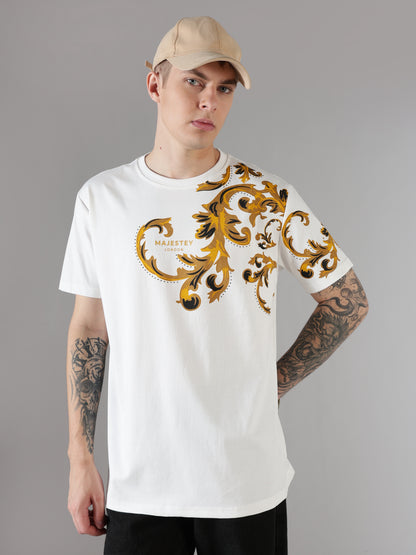 Baroque Gold Scroll Tee