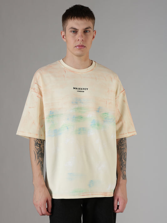 Abstract Canvas Oversized Tee