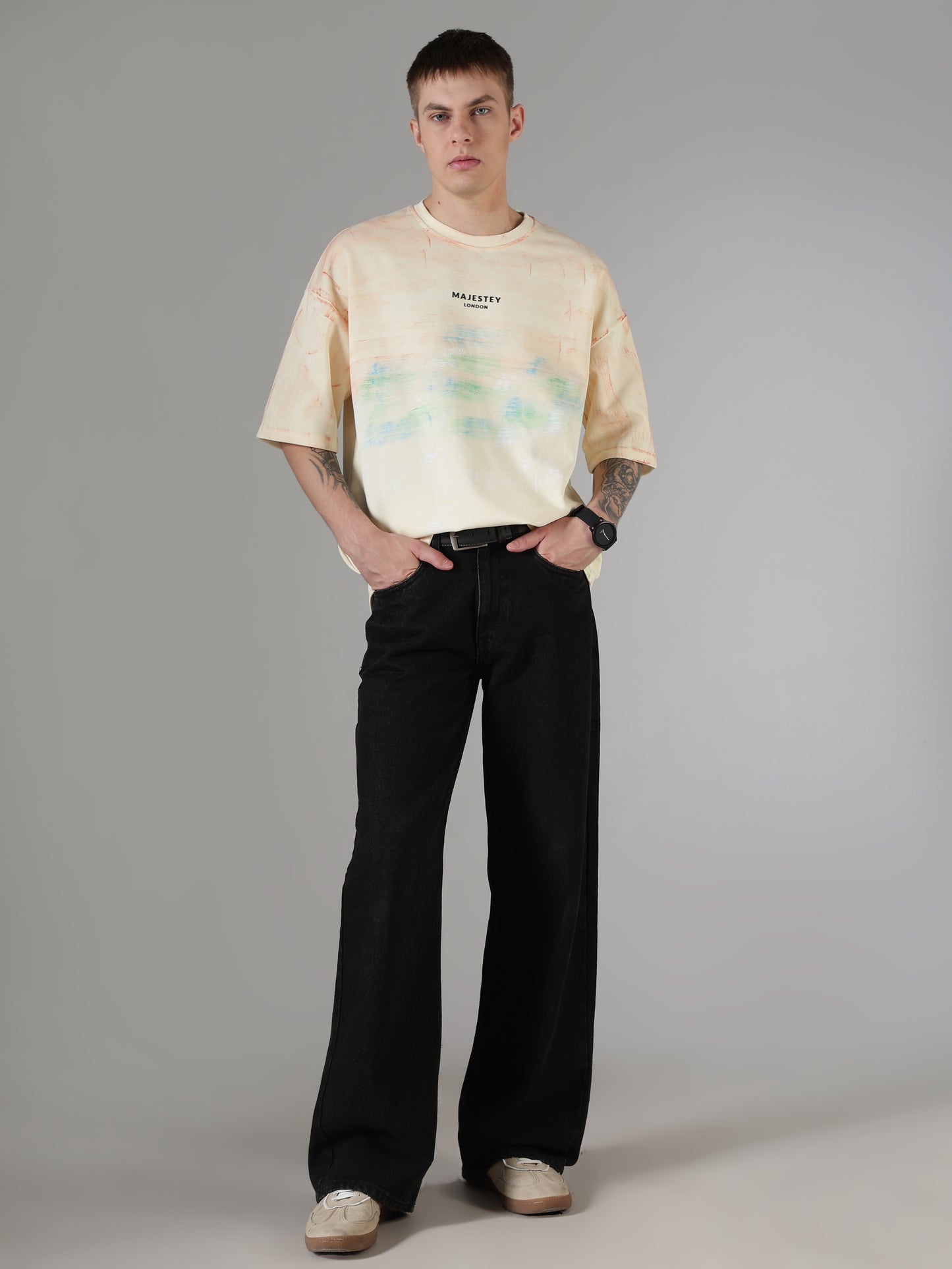 Abstract Canvas Oversized Tee