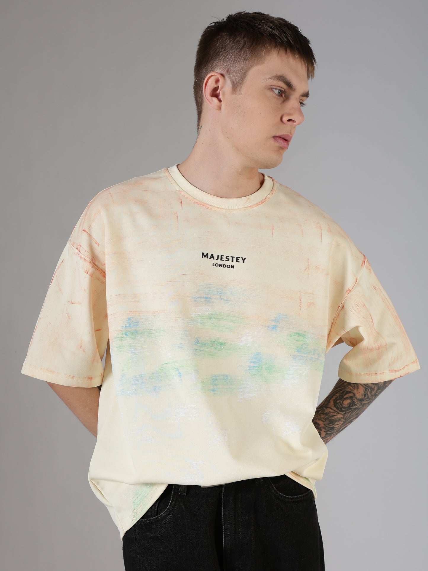 Abstract Canvas Oversized Tee