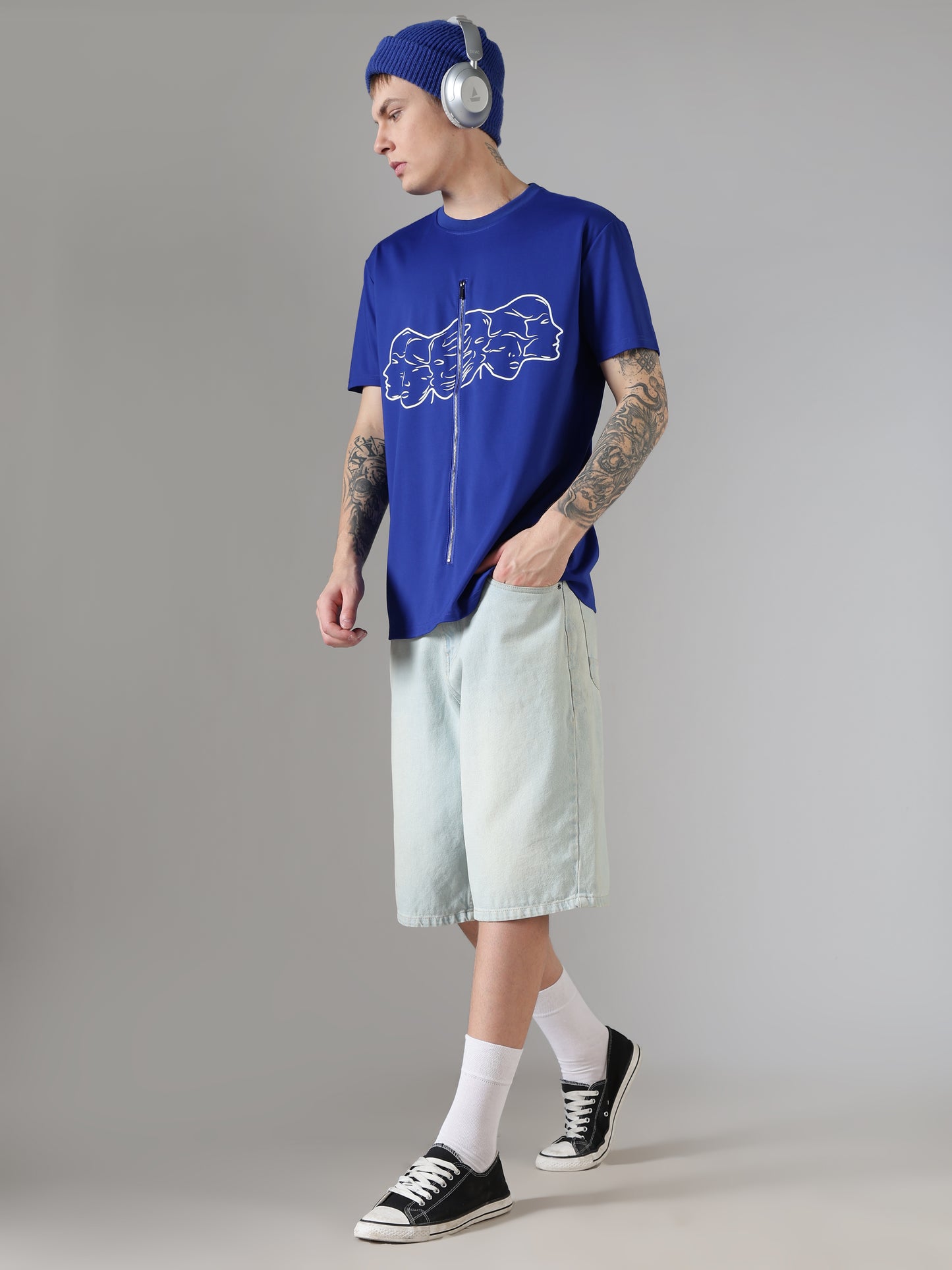Dual Face Zip Tee