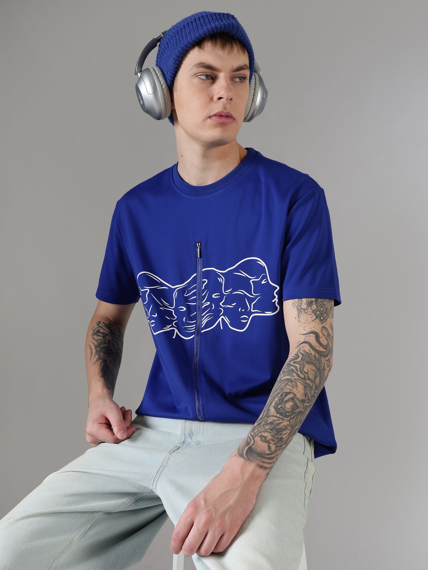 Dual Face Zip Tee