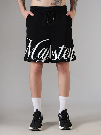 Majestey Script Statement Shorts