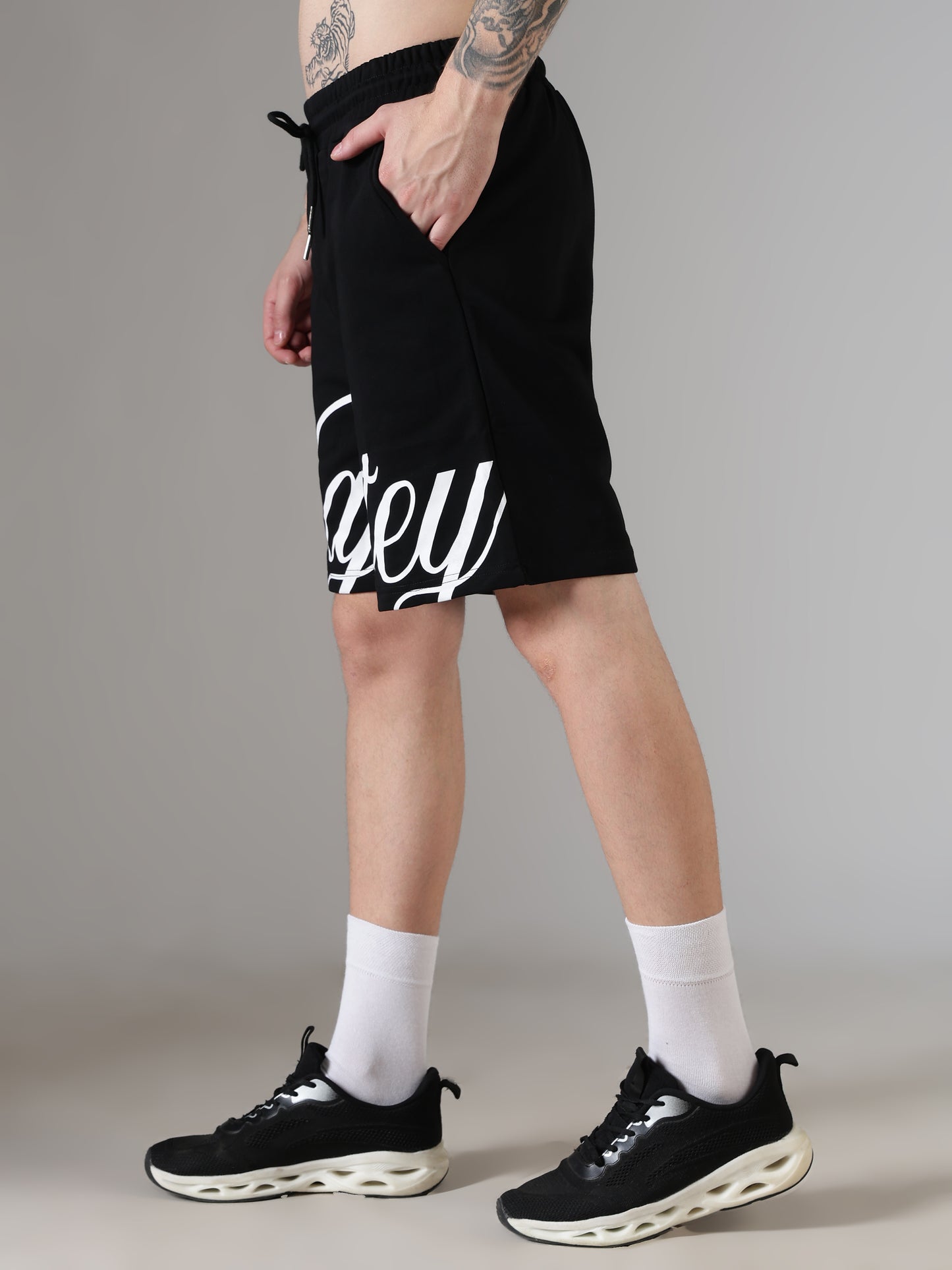 Majestey Script Statement Shorts