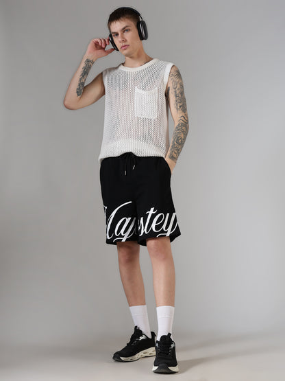 Majestey Script Statement Shorts