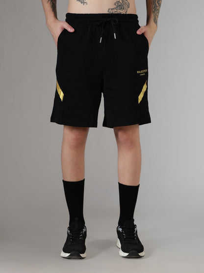 Gold-Stripe Shorts