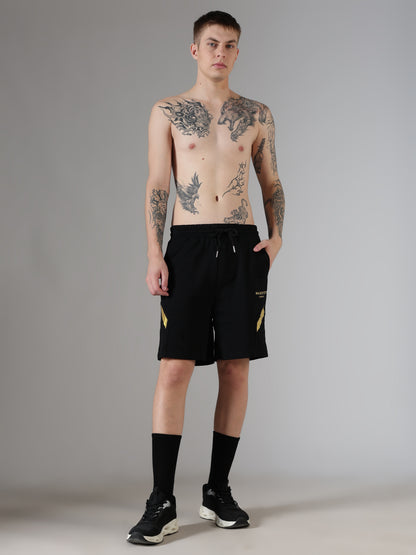 Gold-Stripe Shorts