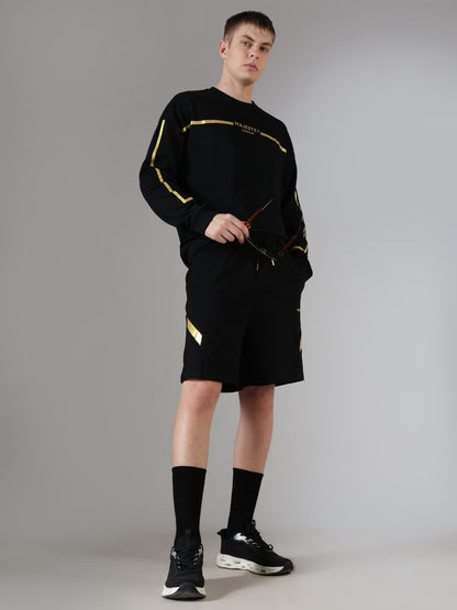 Gold-Stripe Shorts