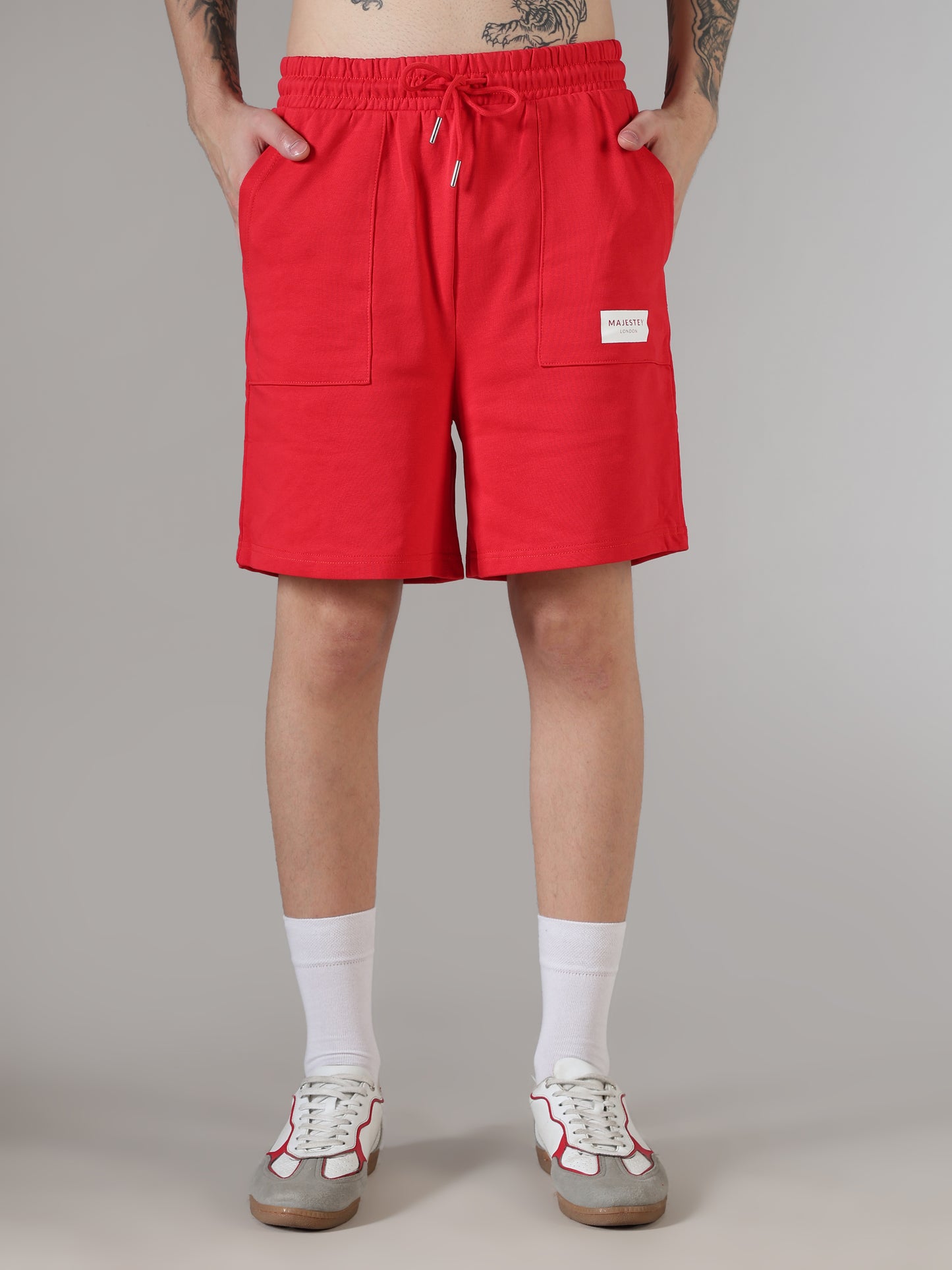 Scarlet Box Logo Shorts