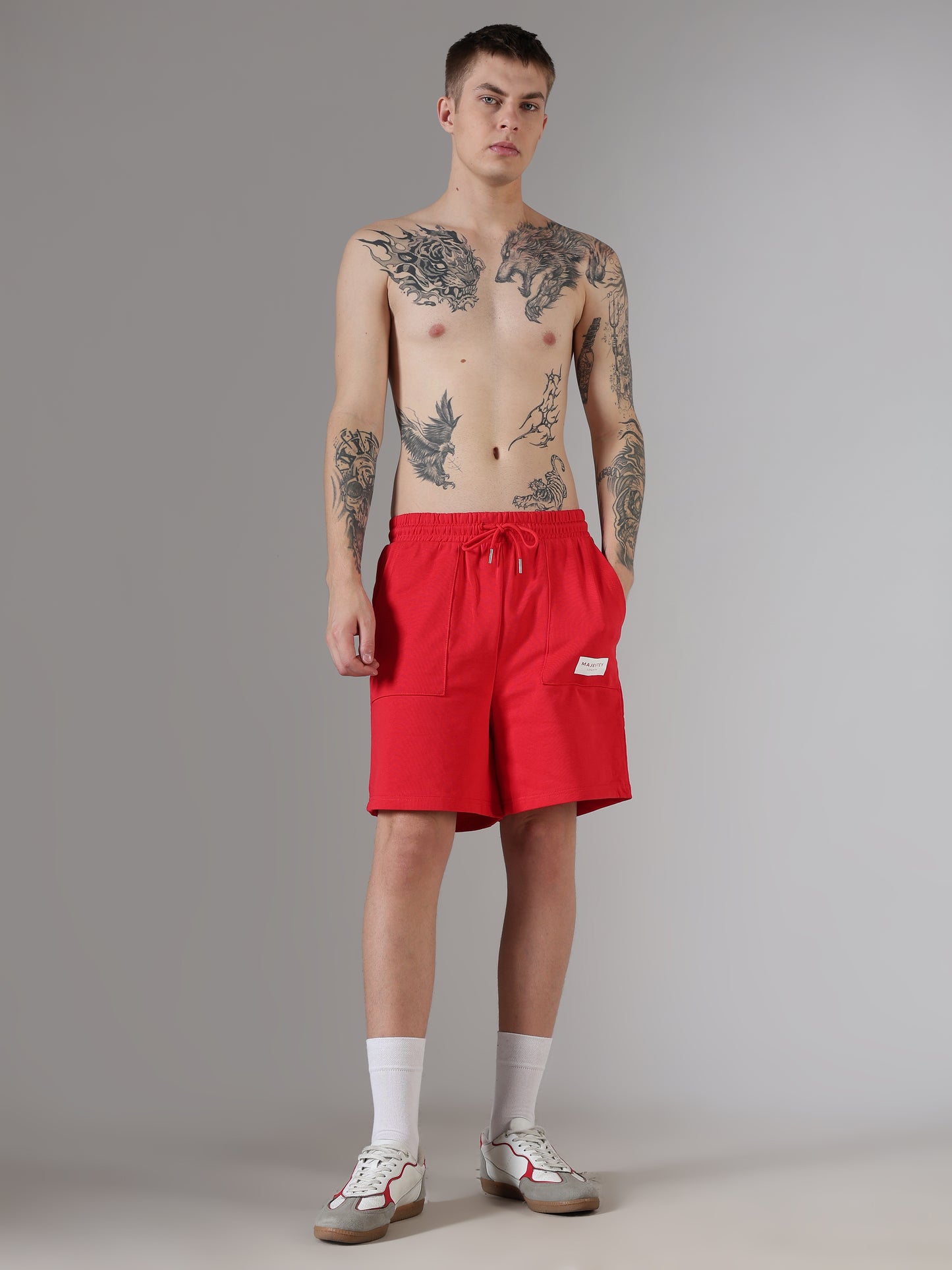 Scarlet Box Logo Shorts