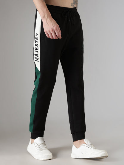 Black Crown Track Pants