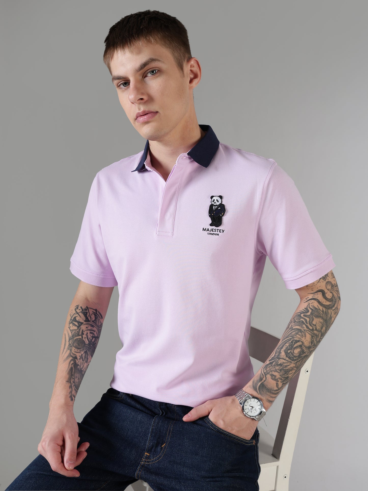 Lavender Coco Crest Polo