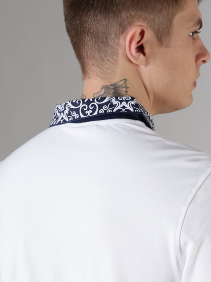 Ornate Collar Polo