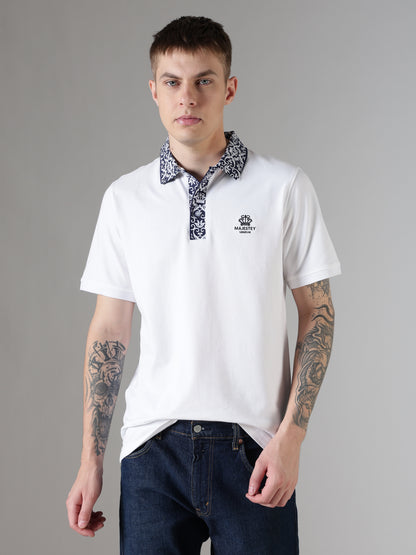 Ornate Collar Polo