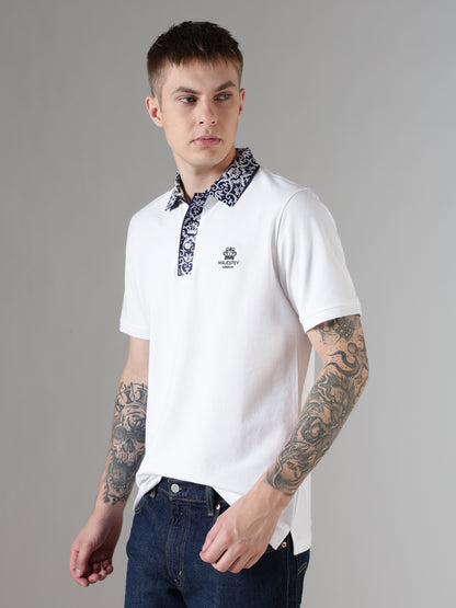 Ornate Collar Polo