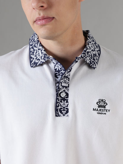 Ornate Collar Polo