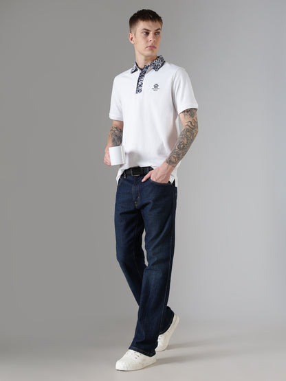 Ornate Collar Polo