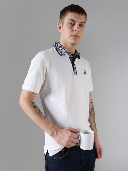 Ornate Collar Polo