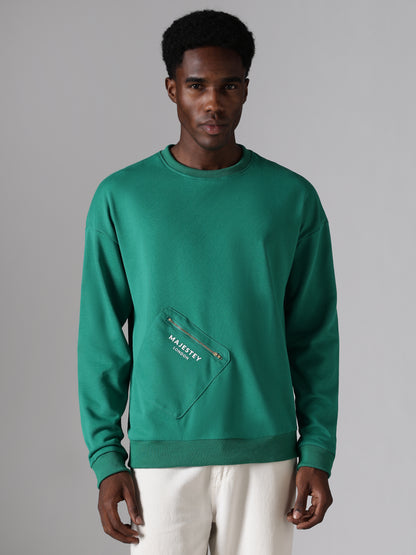 Emerald Utility Zip Sweatshirt