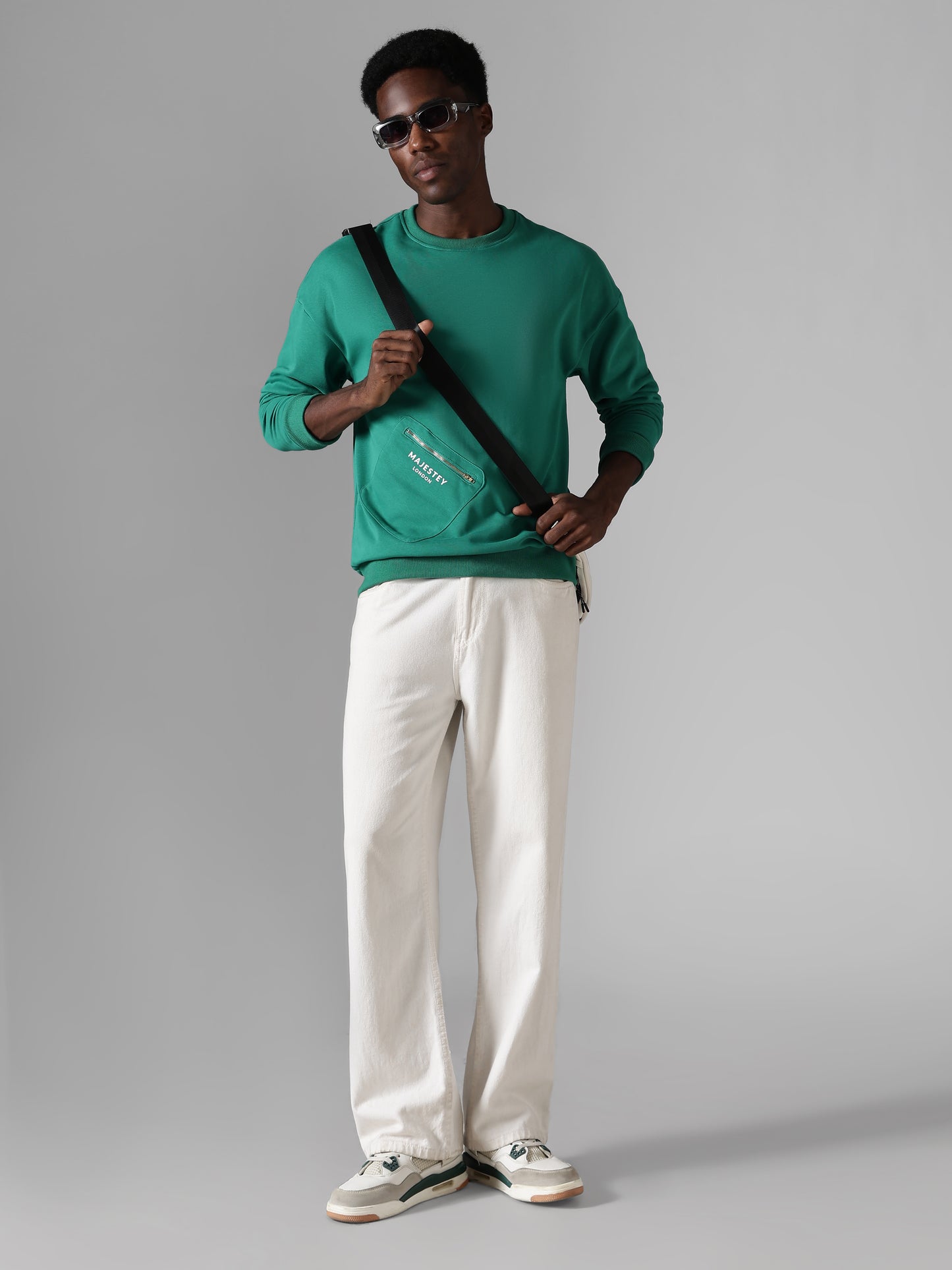 Emerald Utility Zip Sweatshirt