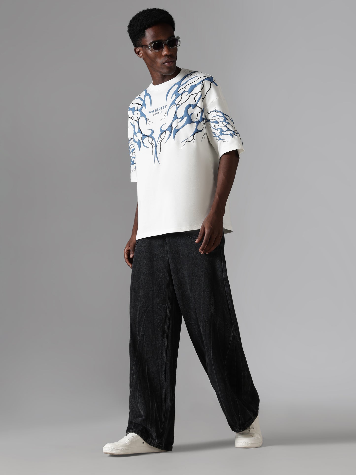 Azure Flow Tee