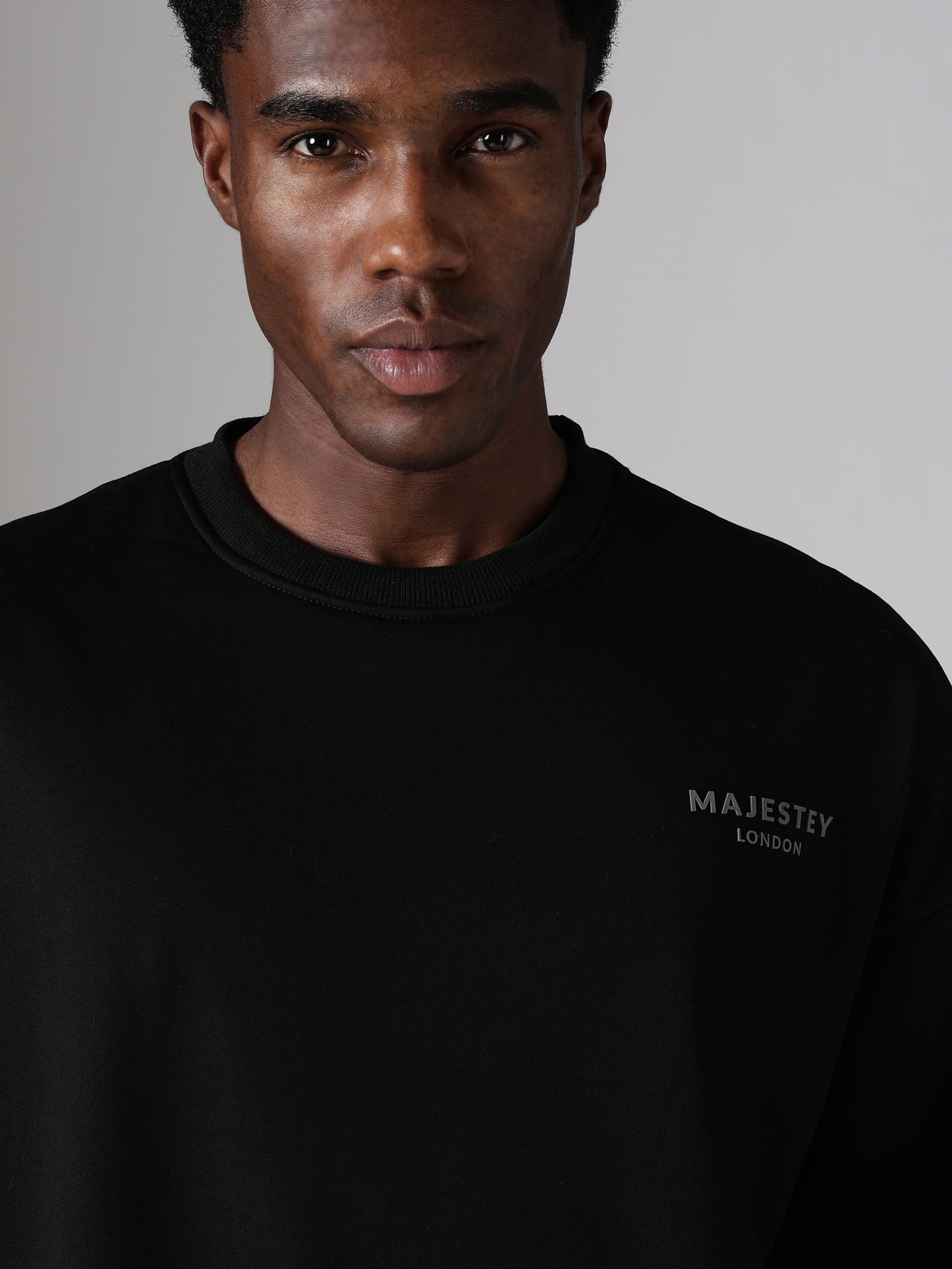 Regalia Panel Sweatshirt – Black