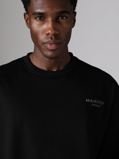 Regalia Panel Sweatshirt – Black