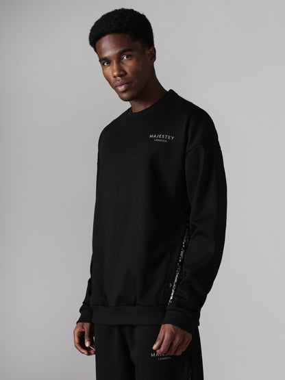 Regalia Panel Sweatshirt – Black
