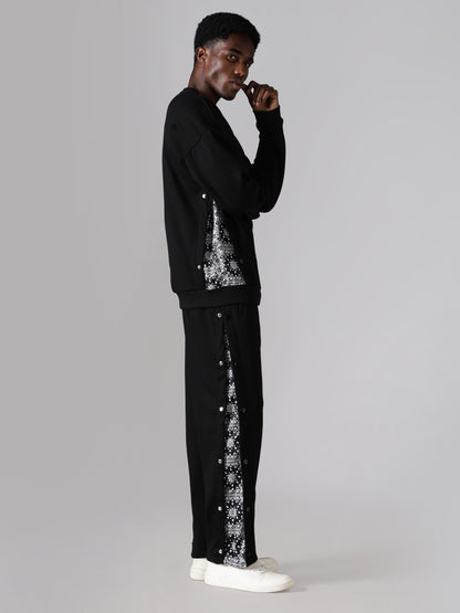 Regalia Panel Sweatshirt – Black