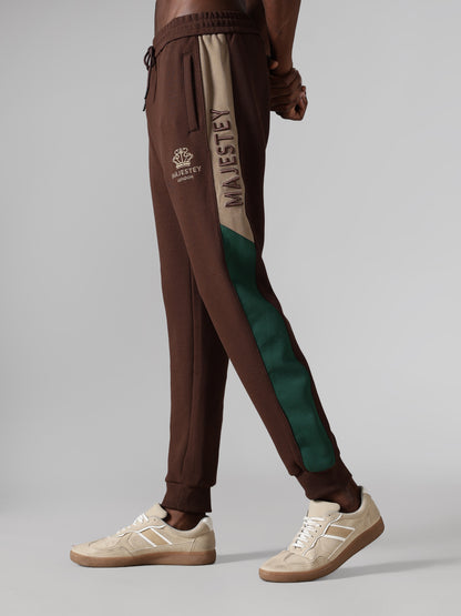 Brown Crown Track Pants