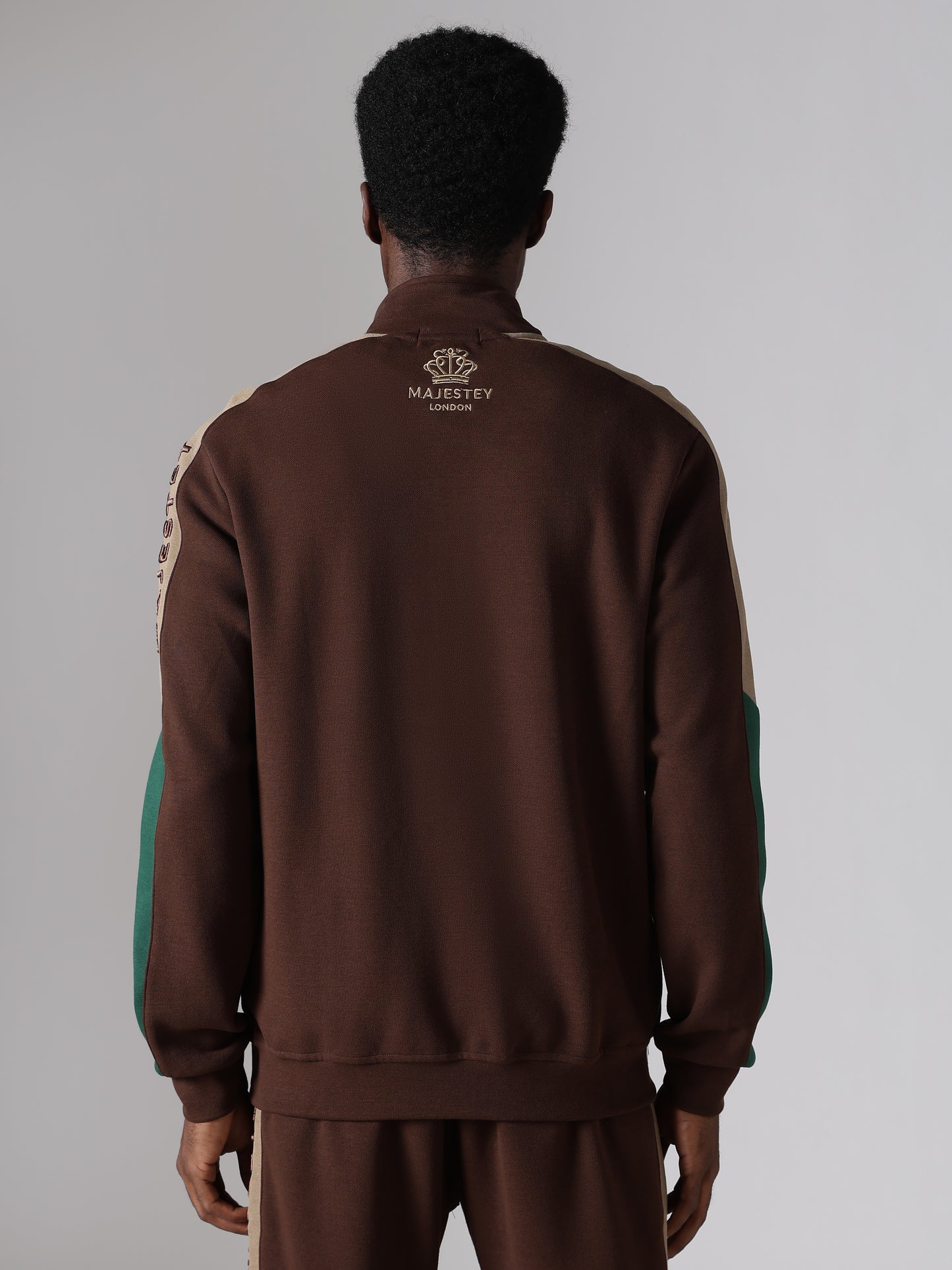 Brown Crown Track Jacket