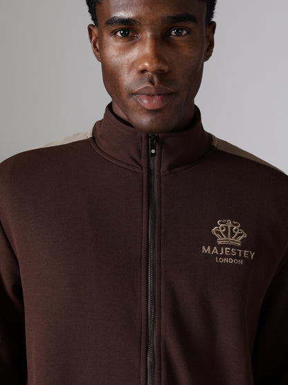 Brown Crown Track Jacket