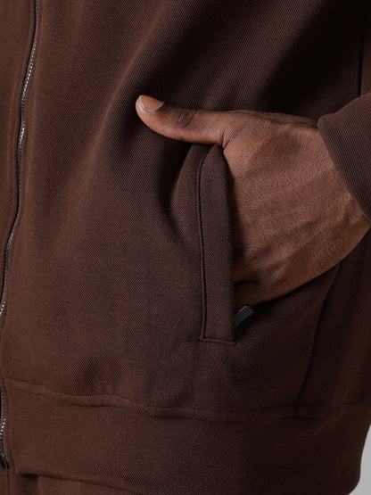 Brown Crown Track Jacket