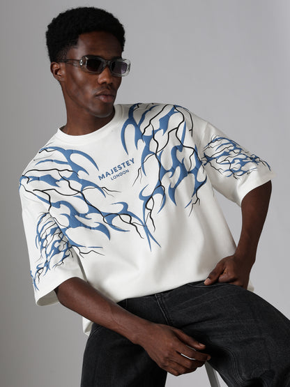 Azure Flow Tee