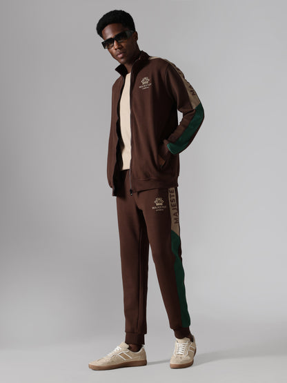 Brown Crown Track Pants