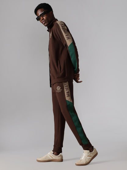Brown Crown Track Jacket