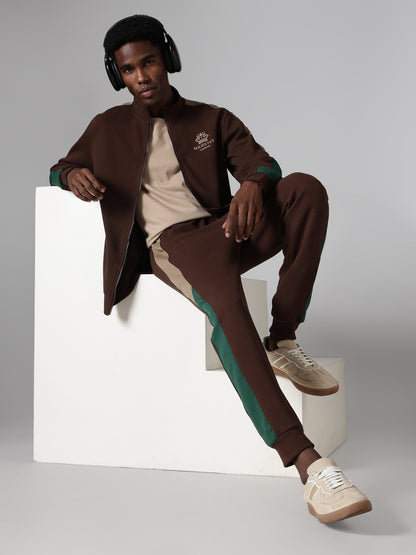 Brown Crown Track Pants