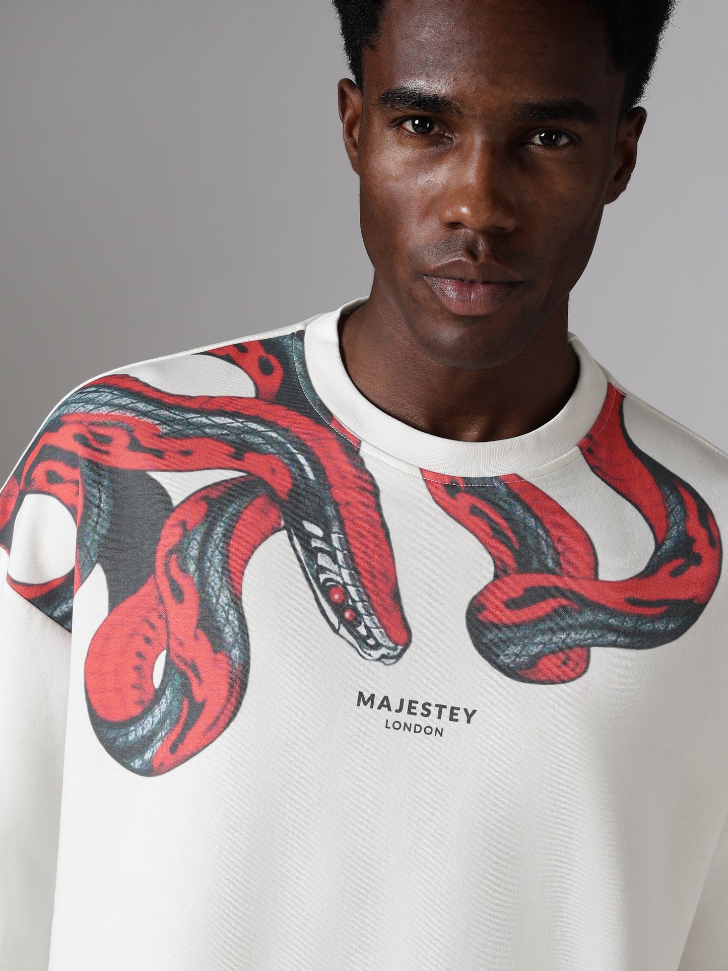 Crimson Serpent Oversized Tee