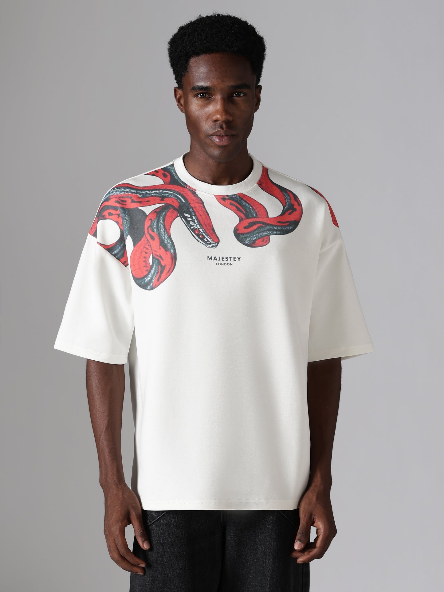 Crimson Serpent Oversized Tee