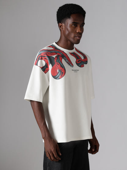 Crimson Serpent Oversized Tee