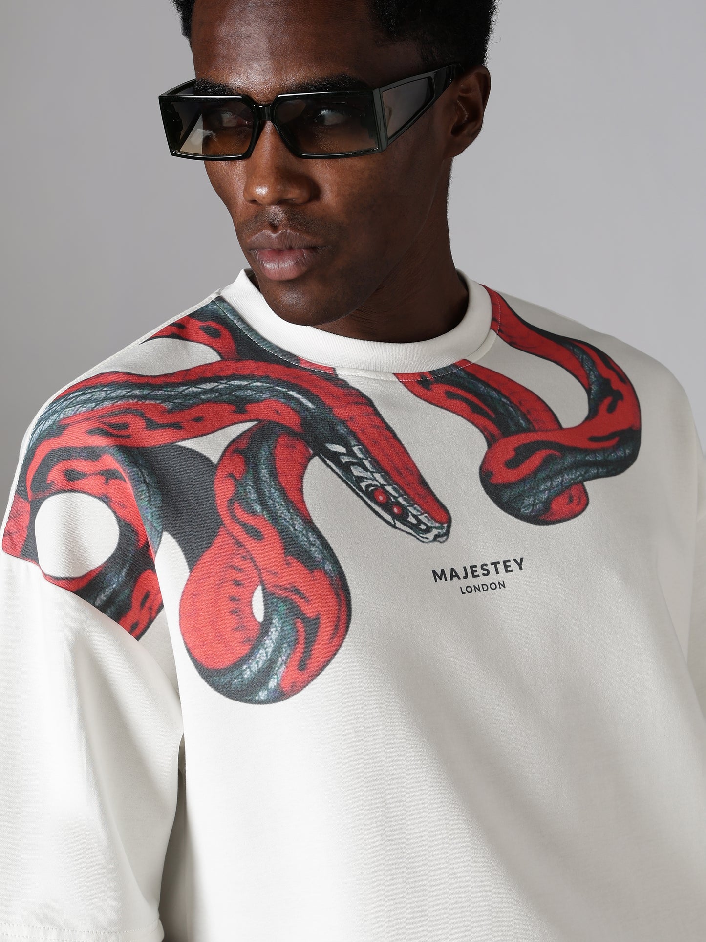 Crimson Serpent Oversized Tee